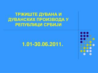 ТРЖИШТЕ ДУВАНА И ДУВАНСКИХ ПРОИЗВОДА У РЕПУБЛИЦИ СРБИЈИ