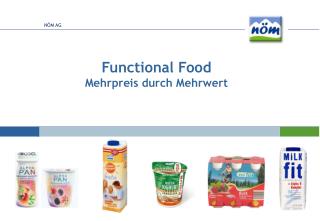 Functional Food Mehrpreis durch Mehrwert