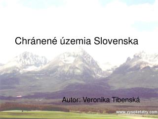 Chránené územia Slovenska