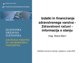 Statistični sosvet za zdravje, Ljubljana 4. junija 2009