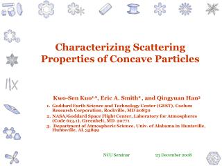 Characterizing Scattering Properties of Concave Particles