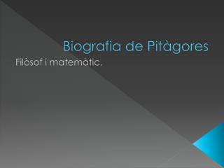 Biografia de Pitàgores