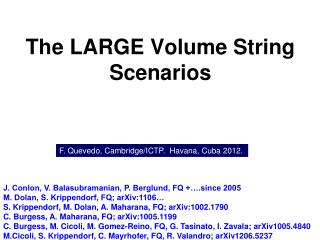 The LARGE Volume String Scenarios