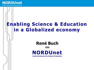 Enabling Science &amp; Education in a Globalized economy
