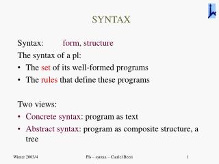 SYNTAX