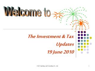 The Investment &amp; Tax Updates 19 June 2010