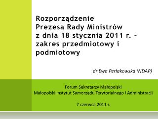 dr Ewa Perłakowska (NDAP)