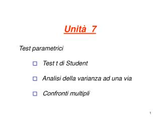 Unità 7