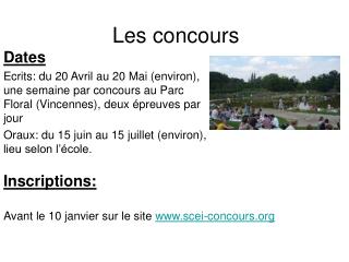 Les concours