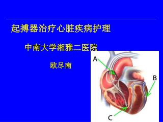 起搏器治疗心脏疾病护理 中南大学湘雅二医院 欧尽南