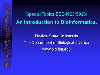 BioInformatics Databases