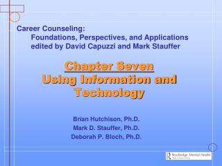 Chapter Seven Using Information and Technology