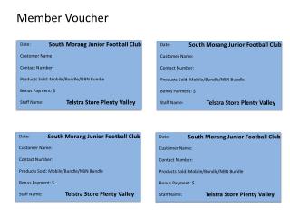 Member Voucher