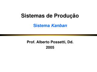 Sistemas de Produção