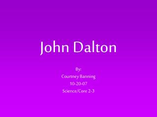 John Dalton