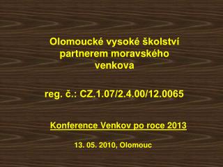 Konference Venkov po roce 2013