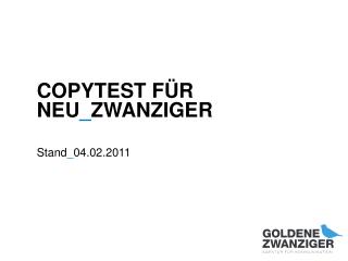 COPYTEST FÜR NEU _ ZWANZIGER