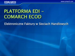 Elektroniczne Faktury w Sieciach Handlowych