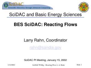 SciDAC and Basic Energy Sciences