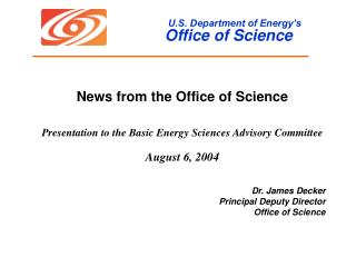 U.S. Department of Energy’s Office of Science