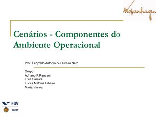 Cenários - Componentes do Ambiente Operacional