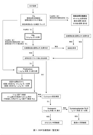 図 1. CIDP 治療指針 （暫定案）