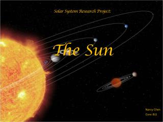 Solar System Research Project: The Sun
