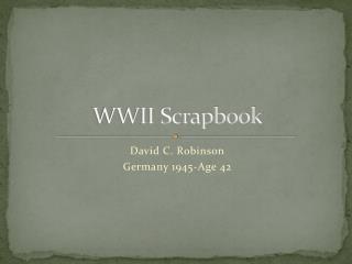 WWII Scrapbook