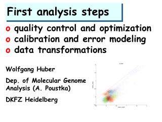 First analysis steps