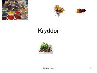 Kryddor