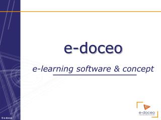 e-doceo e- learning software &amp; concept