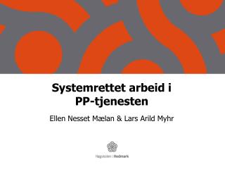 Systemrettet arbeid i PP-tjenesten