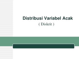 Distribusi Variabel Acak