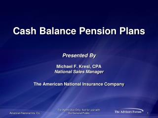 The AMERICAN NATIONAL INSURANCE COMPANY (ANICO)