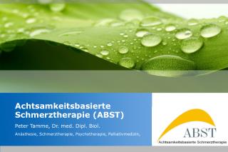 Achtsamkeitsbasierte Schmerztherapie (ABST)
