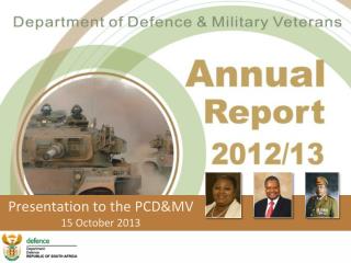 Presentation to the PCD&amp;MV 15 October 2013