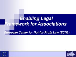 European Center for Not-for-Profit Law (ECNL)