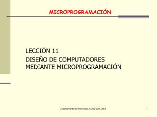 MICROPROGRAMACIÓN