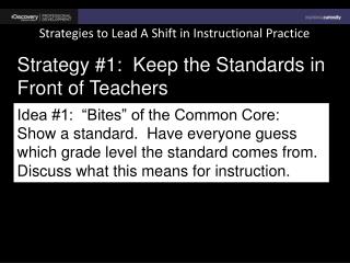 Strategies to Lead A Shift in Instructional Practice
