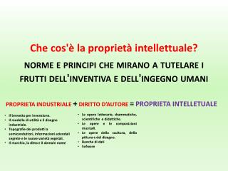 Che cos'è la proprietà intellettuale?