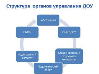 Структура органов управления ДОУ