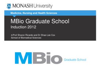 MBio Graduate School Induction 2012