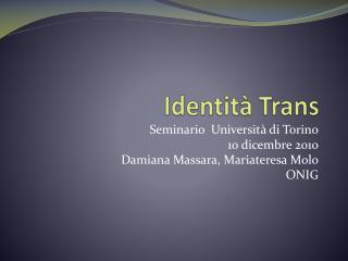 Identità Trans