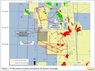 Figure 1: P1166 License Location and Apache 3D Seismic Coverage