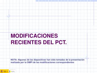 Modificaciones hasta el 2006