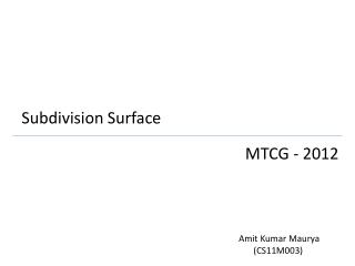 Subdivision Surface