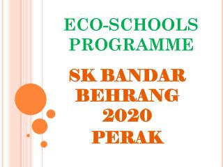 ECO-SCHOOLS PROGRAMME