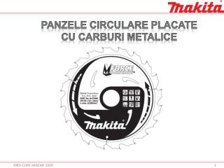 PANZELE circulare placate CU CARBURI METALICE