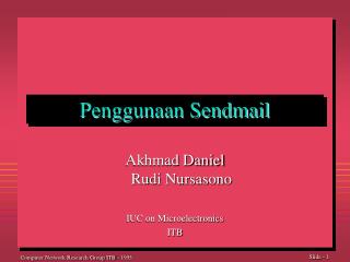 Penggunaan Sendmail