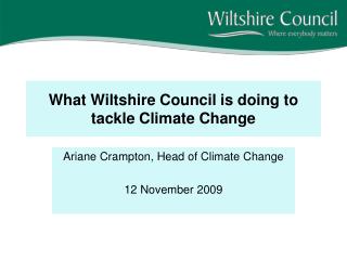 What Wiltshire Council is doing to tackle Climate Change